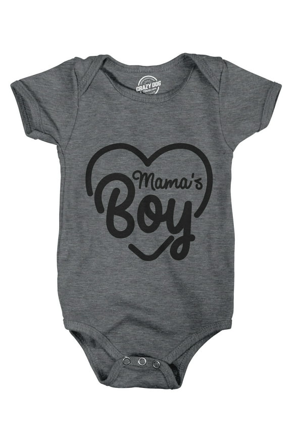 Creeper Mamas Boy Cute Funny Sarcastic Shower Baby Shirt Gift for Newborn Son
