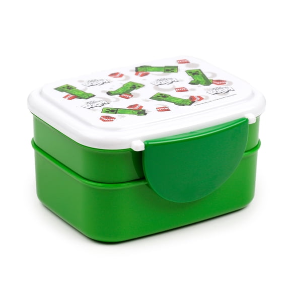 Creeper & TNT Stackable Bento Lunch Box with Cutlery