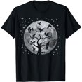 thumbnail image 1 of Creepy Animal Bird Raven Gothic Spooky Full Moon Black Crow T-Shirt, 1 of 5