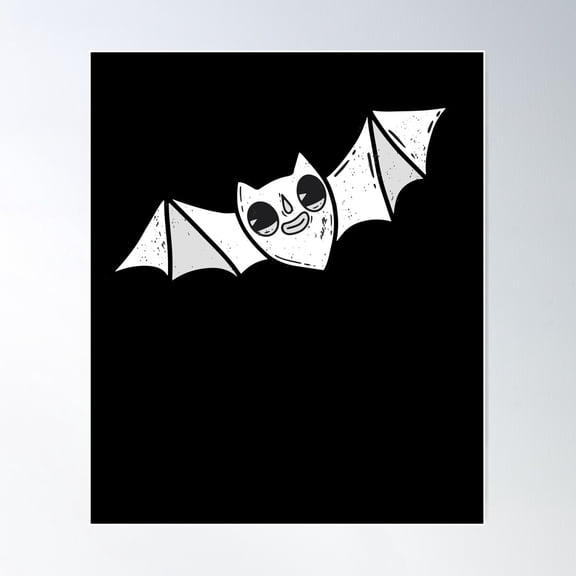 Creepy Bat Witchcraft Costume Punk Goth Horror Poster Wall Art, Modern Wall Decor For Living Room Bedroom, 8x12 UNFRAMED