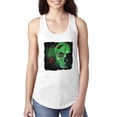 thumbnail image 1 of Creepy Bug Insect Skeleton Skull Face Fashion Ladies Racerback Tank Top, White, Small, 1 of 1