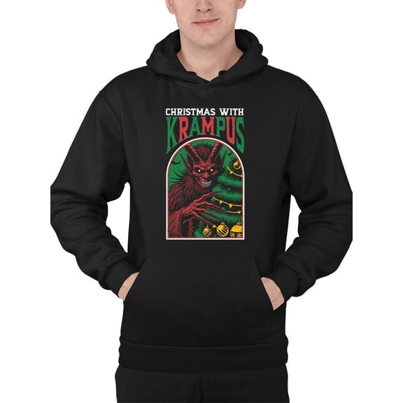 Creepy Christmas.Tree Sweater Design Men's Hoodie