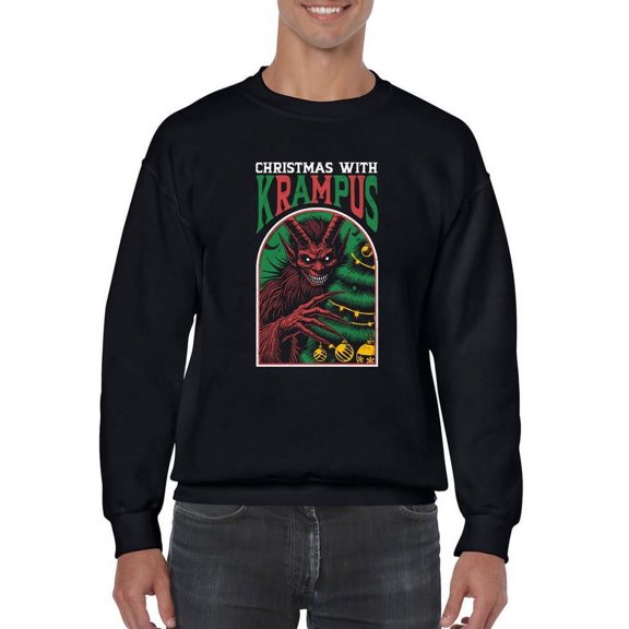 Creepy Christmas.Tree Sweater Design Men's Sweatshirt