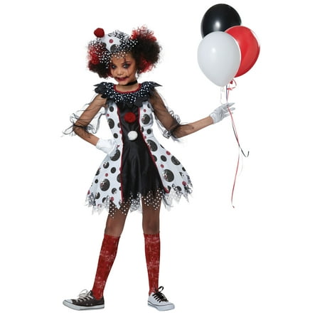Creepy Clown Costume for Girls