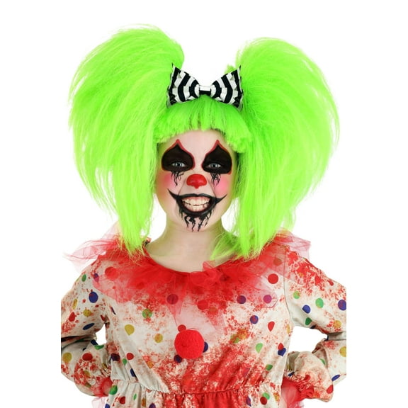 Creepy Clown Green Wig