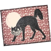 Creepy Co. Beistle Funky Cat Throw Blanket 60""x44"" Horror Halloween, 40052375552171