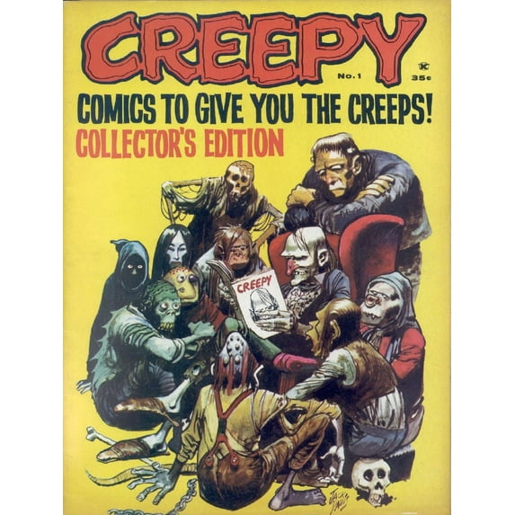 Creepy Cover poster Metal Print 12x16 Large Print on Metal 12x16 Square Adults Best Posters