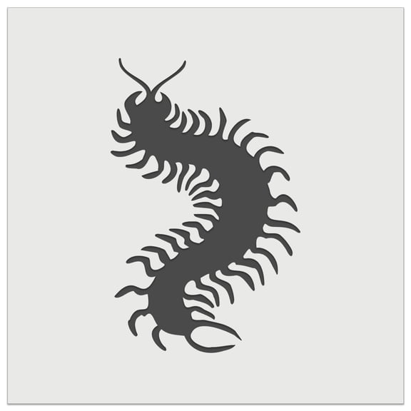 Creepy Crawley Centipede Bug DIY Cookie Wall Craft Stencil - 4.5 Inch
