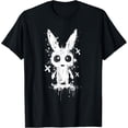 thumbnail image 1 of Creepy Cute Bunny Rabbit Alt Goth Grunge Horror Aesthetic T-Shirt All Size S-5XL, 1 of 4