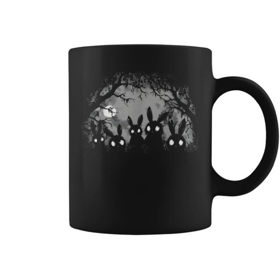 Creepy Cute Bunny Rabbits Alt Goth Grunge Horror Aesthetic Coffee Mugs