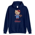thumbnail image 1 of Creepy Cute Mashup Shirt – Horror Doll Meets Cartoon Graphic Tee New Instock-TH2766, 1 of 2