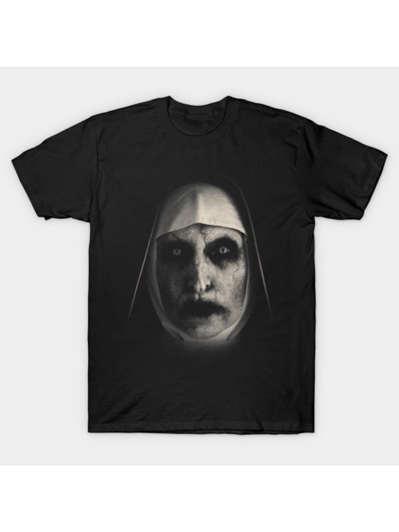 Creepy Dark Evil Nun Face Horror T-Shirt Sizes S-5Xl GooGate
