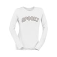 thumbnail image 1 of Creepy Dripping Font Halloween Graphic - Women's Long Sleeve, 1 of 4