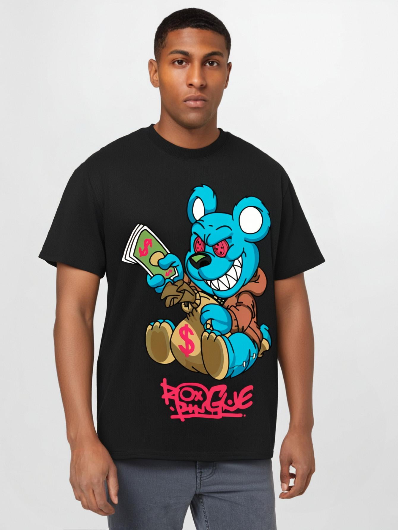 Prowenwu 3D Printed Graphic Tee - Unique Design Short Sleeve Shirt For Parties & Casual Wear