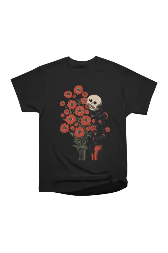 Creepy Flower Dude T-Shirt Tee Gift For Him Merch For Her Apparel For Friend
