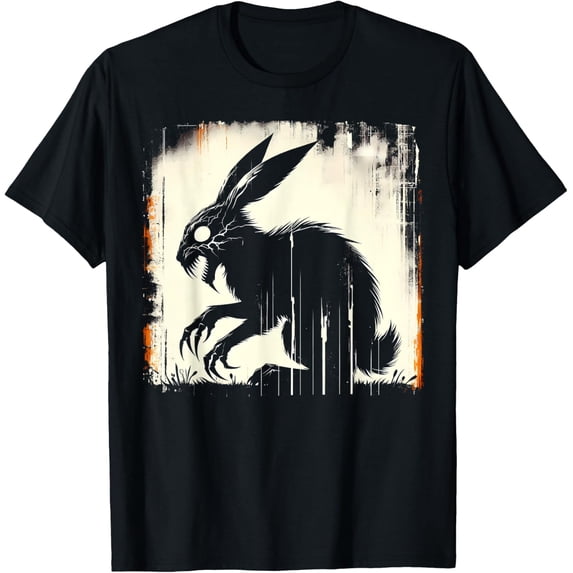 Creepy Goth Rabbit, Horror Bunny, Weirdcore Rabbit T-Shirt All Size S-5XL