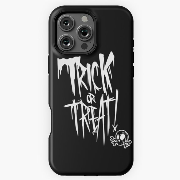 Creepy Goth Trick Or Treat Skeleton Phone Case for iPhone 16 15 14 13 12 11 Pro Max M5903032