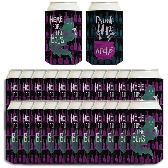Creepy Halloween Decor Drink Up Witches Here For The Boos 2 Sided 24-Pack Can Drink Thermocoolers