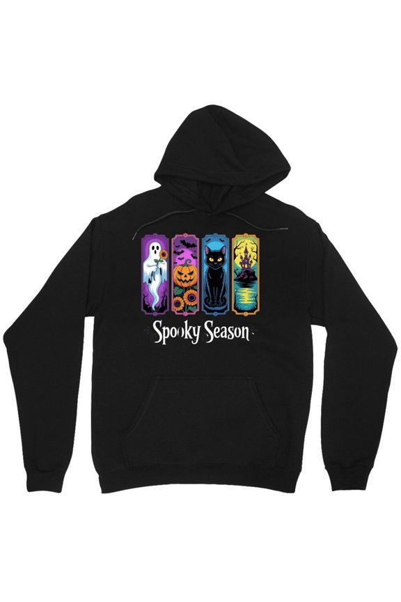 Creepy Halloween Quartet Graphic Funny Holiday Season Simple Art Cute Monsters M9241 Unisex Hoodie, Up to Size 5XL