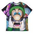 thumbnail image 1 of Creepy Luigi's Mansion Unisex Short-sleeve Shirt For Men Women Novelty 3D Print T-Shirt Soft Comfortable Tee Shirts, 1 of 7
