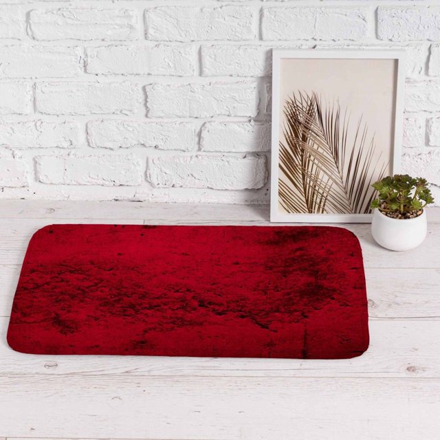 Creepy Red Bath Mats Red And Black Bathroom Rugs Dark Gradient Shower