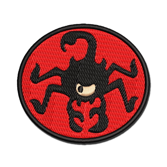 Creepy Scorpion Bug Creature Applique Multi-Color Embroidered Iron-On Patch - 2.0 Inch Mini