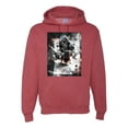 thumbnail image 1 of Creepy Skeleton Ace of Spades Metal Fashion Graphic Hoodie Sweatshirt, Vintage Heather Red, X-Large, 1 of 1