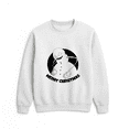 thumbnail image 1 of Creepy Snowman Ugly Christmas Holiday Funny Festive Cartoon Meme Sweatshirt, up to size 5XL, 1 of 2