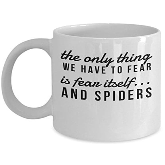 Creepy Spider 11 oz Coffee Mug - Arachnid Gift White Ceramic