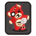 thumbnail image 1 of Creepy Spooky Stitched Teddy Bear Horror Applique Multi-Color Embroidered Hook & Loop Patch - 2.0 Inch Mini, 1 of 5
