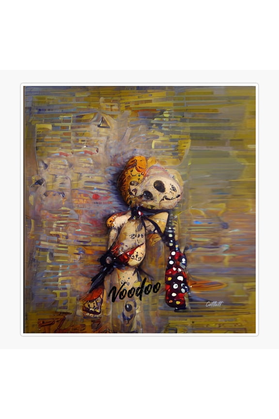 Creepy Voodoo Doll - Magic - Voodoo Sticker