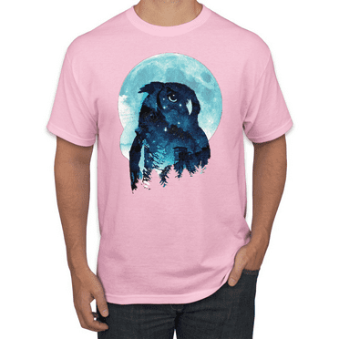 Creepy Winter Beach Night Owl Animal Lover Graphic T-Shirt
