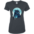 thumbnail image 1 of Creepy Winter Beach Night Owl Animal Lover Womens Graphic T-Shirt, 1 of 1