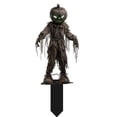 thumbnail image 1 of Creepy Zombie Ghost Figure Yard Stake Halloween Decor, Horror Acrylic Ground Insert Figurine, Spooky Doll Skull Lawn Sign for Garden Planter, Graveyard Haunted House Outdoor Decor,7.87*5.04 in., 1 of 6