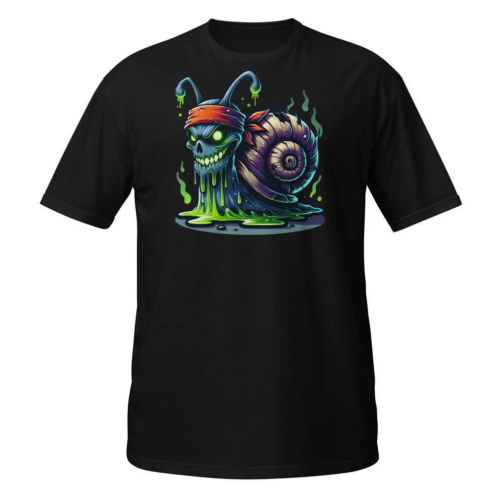 Creepy Zombie Snail Slime Covered Bone Feature Shell Horror Unisex T ...