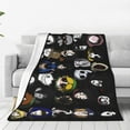 Creepypasta Bed Blanket Sofa Fleece Throw Blankets Plush Lightweight