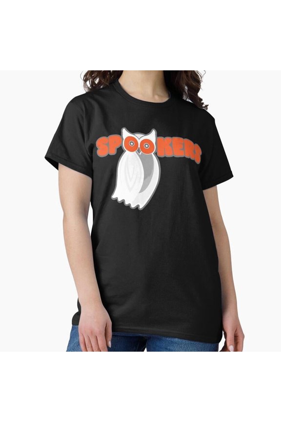 Creepyrs Ghost Owl Logo Funny Paranormal Team Graphic H38341 T-Shirt, for Men and Women, Up to Size 5XL