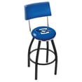 thumbnail image 1 of Creighton Bluejays 30" Black Wrinkle Swivel Bar Stool with Back, 1 of 7