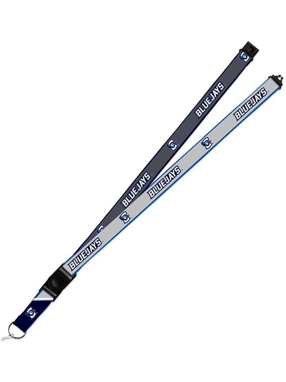 Creighton Bluejays Lanyard Keychain 2-sided Breakaway Clip GRAY University of
