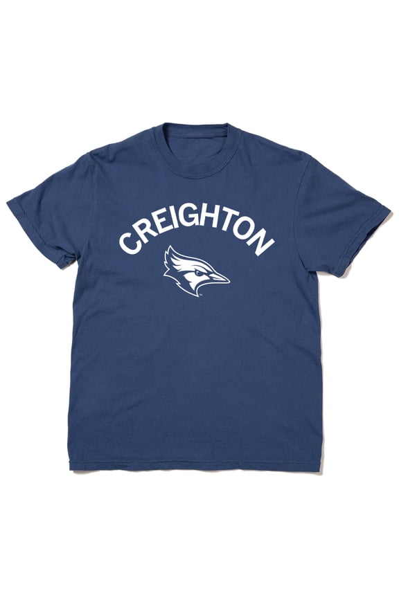Creighton Curved Logo Heavyweight Graphic Tee TShirt Gift