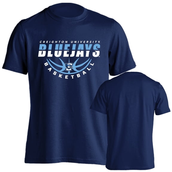 Creighton University Bluejays Basketball Bball Logo Short Sleeve T-Shirt