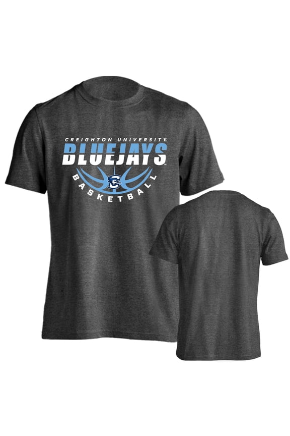 Creighton University Bluejays Basketball Bball Logo Short Sleeve T-Shirt