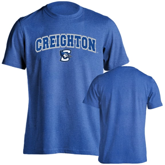 Creighton University Bluejays Classic Arch with Mascot Short Sleeve T-Shirt