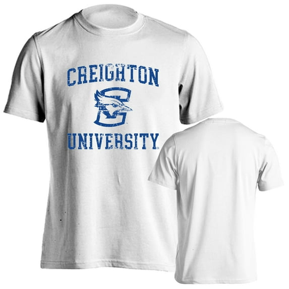 Creighton University Bluejays Distressed Retro Short Sleeve T-Shirt