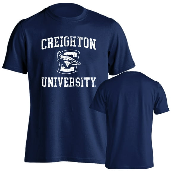 Creighton University Bluejays Distressed Retro Short Sleeve T-Shirt