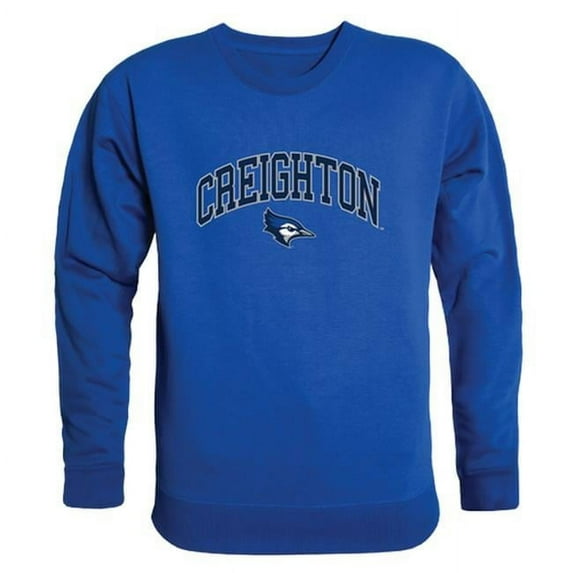 Creighton University Men Campus Crewneck Sweatshirt, Royal - Small