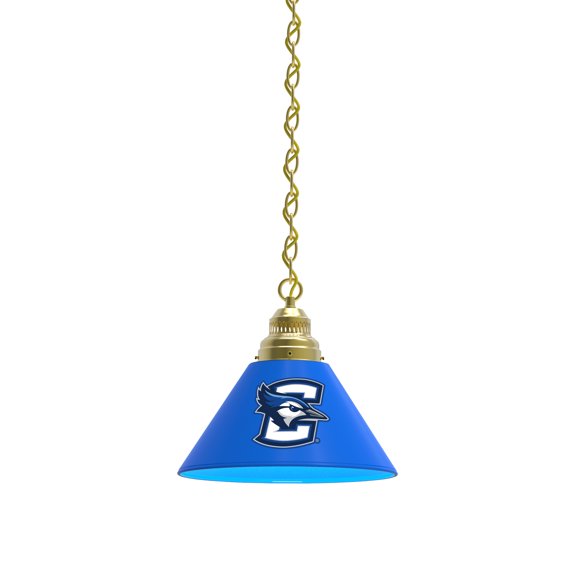 Creighton University Pendant Light with Brass Fixture