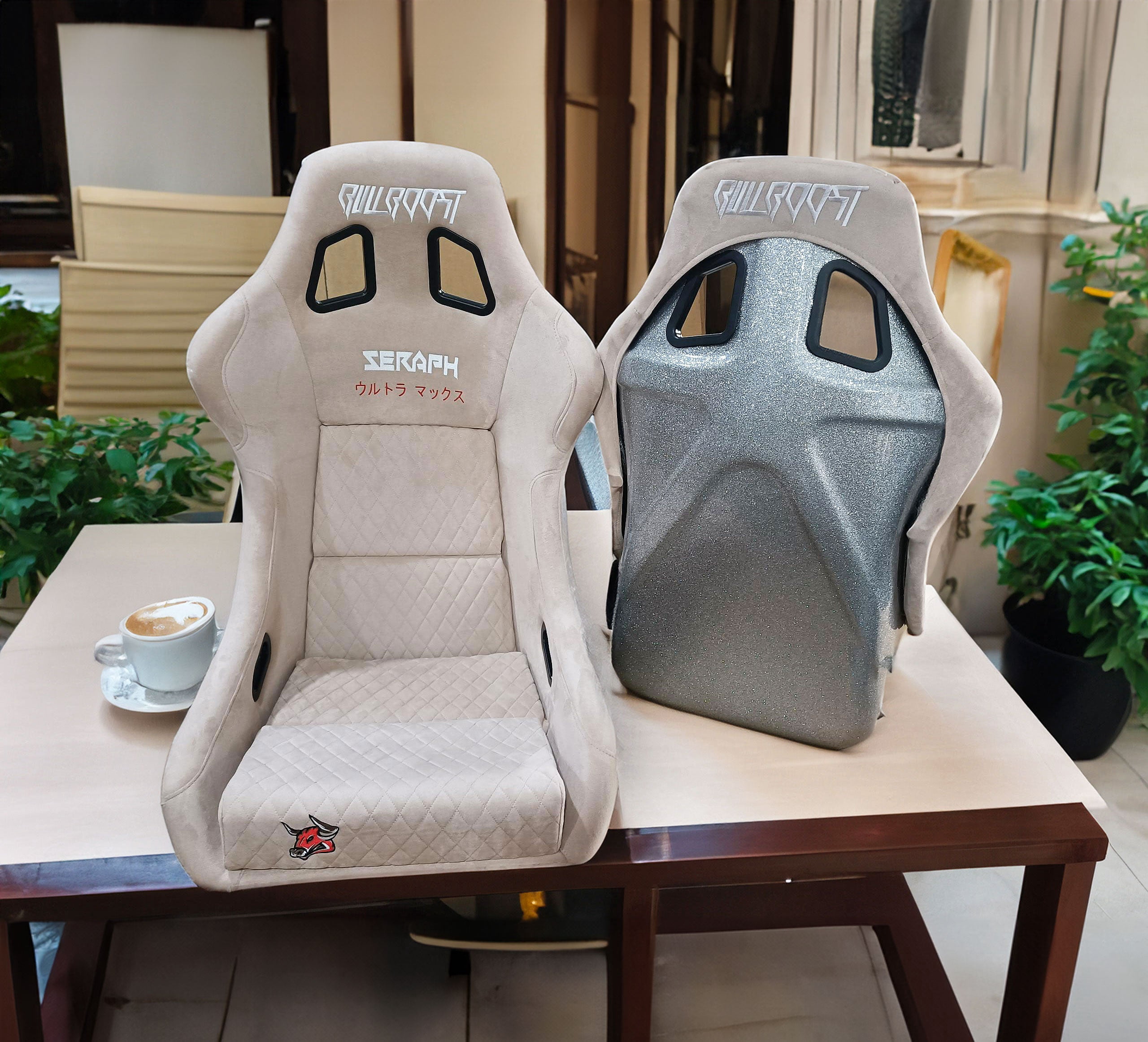 Crema Bull Boost Adjustable Racing Lowered Ultra Max Bucket Seat with ...
