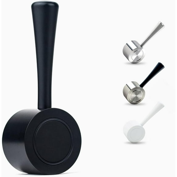 Crema Coffee Products Replacement Steam Lever for Breville Espresso Machines | Ergonomic Stainless Steel Design | Compatible with Barista Express, Infuser, Barista Pro | Easy Grip | Black Finish