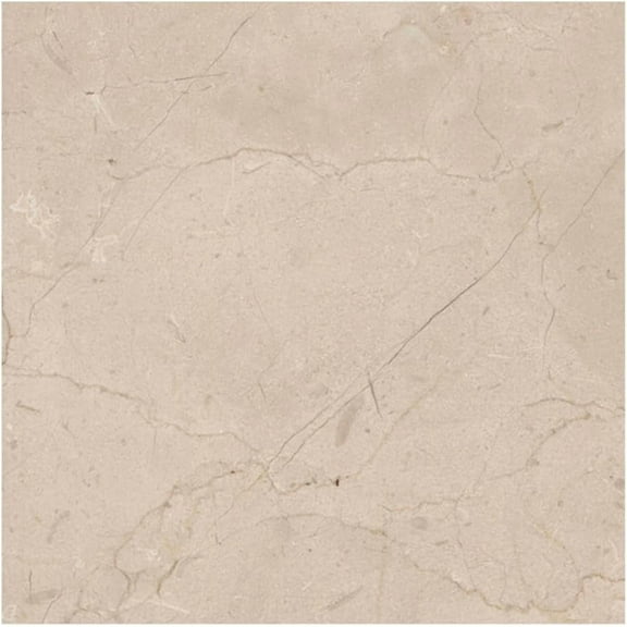 Crema Marfil 12x12 Polished Marble Tile Natural Stone Square for Bathroom, Wall, Floor, Fireplace, Kitchen Backsplash Modern Look Glue Down Installation